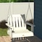 Highwood Usa Lehigh Single Seat Swing Outdoor Furniture for Patio, Backyard, Garden AD-PORL3-WHE - alternate 2